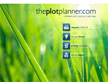 Tablet Screenshot of cemeteryplotplanner.com